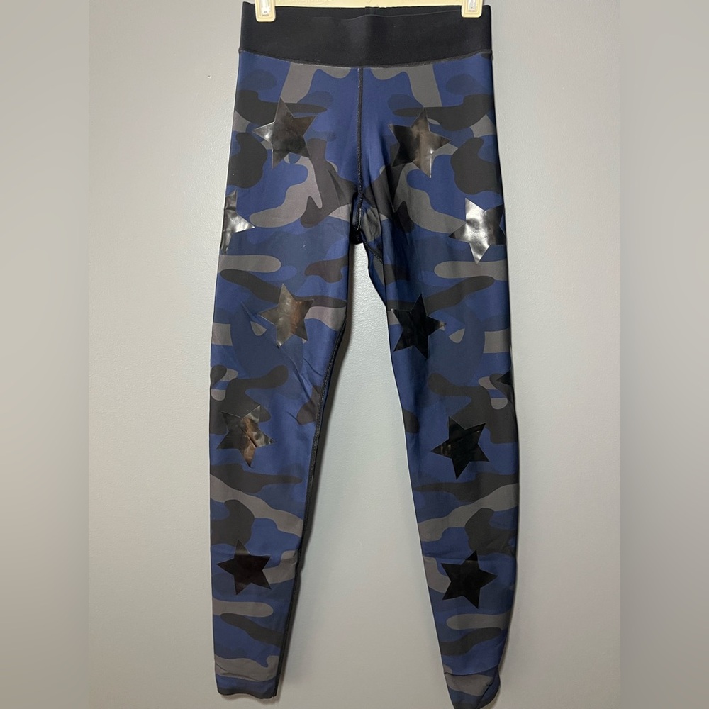 Ultracor - High Silk Camo Knockout Legging in Oxford Blue & Patent Nero size XS